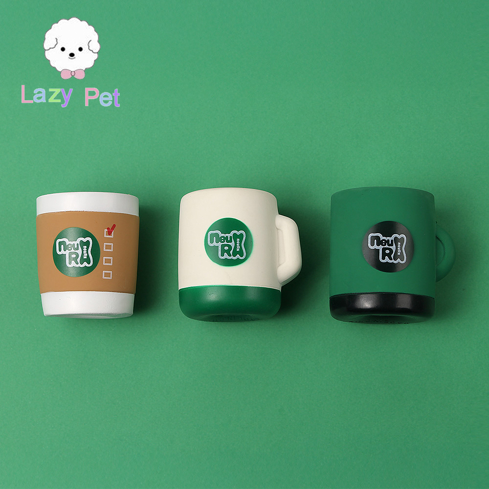 韩国正品星巴克咖啡杯狗发声玩具