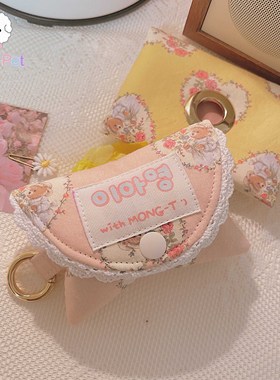 「Lazy Pet」韩国代购mong-t宠物猫狗爱心小熊花朵蕾丝边拾便袋包