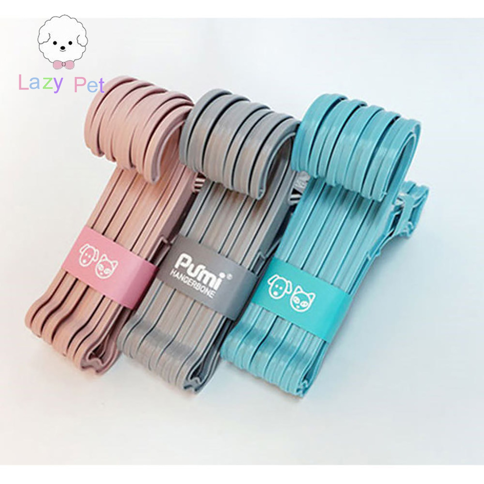 『Lazy Pet』韩国代购Purmi宠物猫狗衣服架迷你PP小衣架10个装