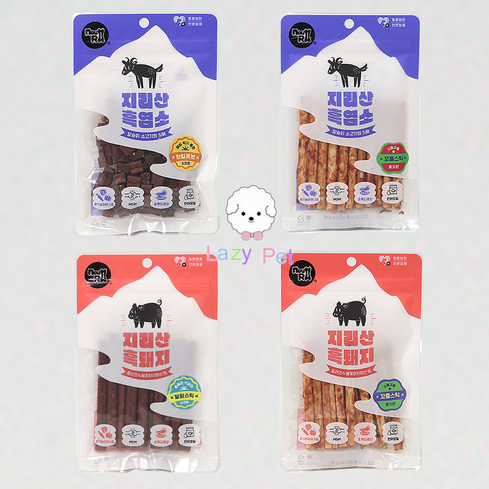 韩代宠物黑山羊黑猪肉冻干肉卷棒