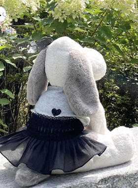 「Lazy Pet」韩国代购avec_chiot宠物猫狗黑色爱心蕾丝拼接百褶裙