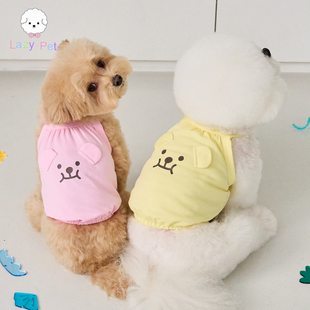 「Lazy Pet」韩国bennys宠物猫狗凉爽冷感防晒可爱熊耳朵吊带背心