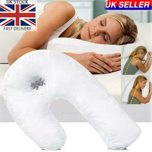 侧睡枕头固定睡姿U型枕日本防打鼾打呼噜神器孕妇侧卧抱枕护颈椎