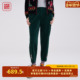 刺绣哈伦裤 渔牌女装 FGHC6227 秋冬款 灯芯绒小脚休闲长裤 裤 2025新款
