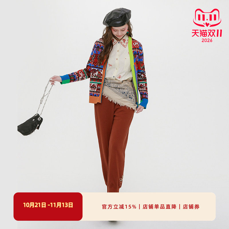 渔牌女装裤子女2025早秋新款