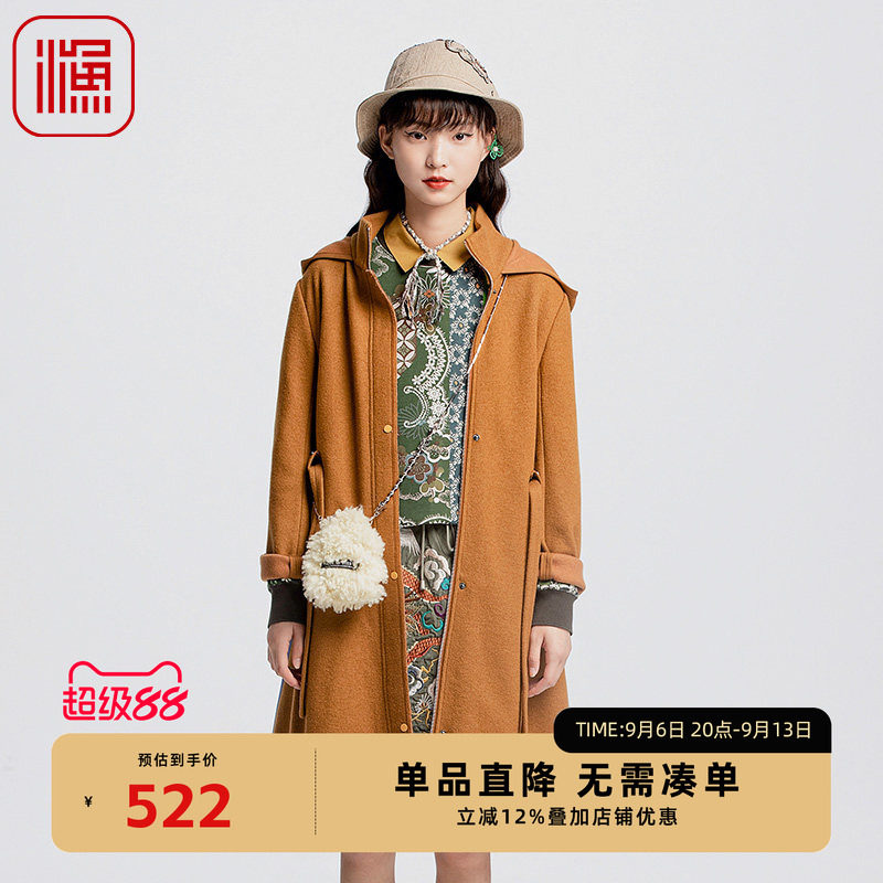 中长款保暖加厚秋冬毛呢外套韩版