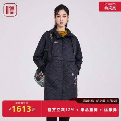 渔2025冬季新款中长棉服