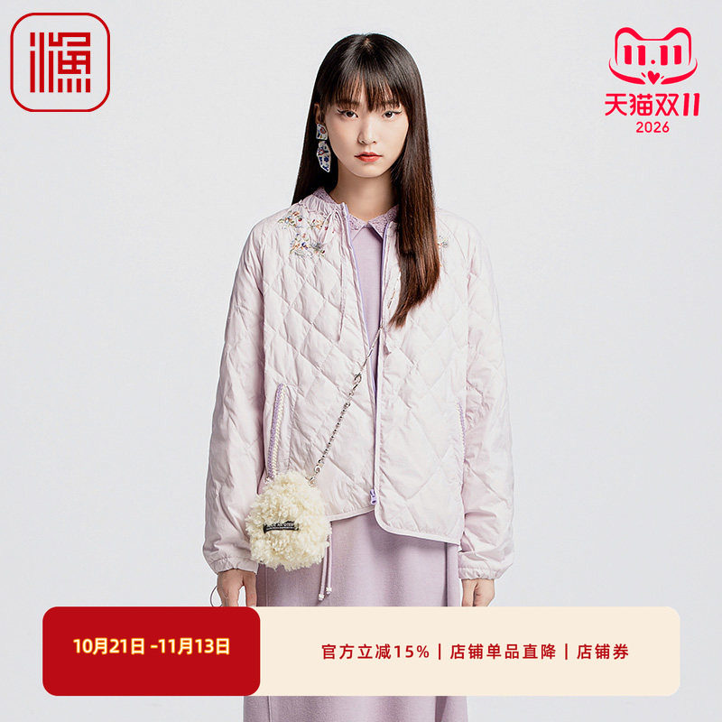 渔2024新款短款保暖羽绒服