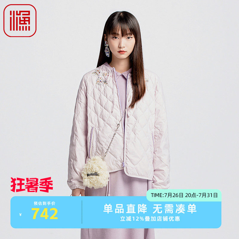 渔2024新款短款保暖羽绒服
