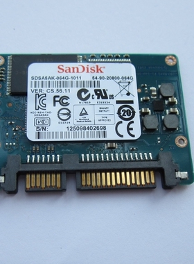 Sandisk/闪迪 1.8 半高 SATA2 60G 64G 128G 串口 SSD 固态硬盘