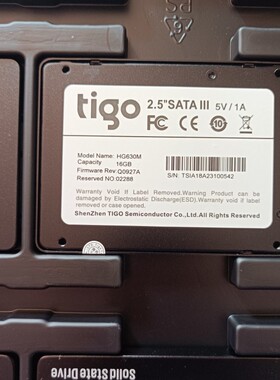 全新 金泰克 tigo  SATA 16G  2.5寸 SSD 固态硬盘 MLC 工控