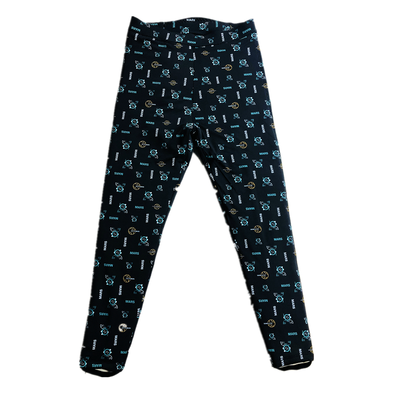 塞牧羊女士羊毛裤时尚锦纶印花高腰保暖裤棉裤光滑冬季21K223