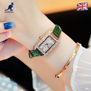 英国坎戈尔袋鼠KANGOL非全自动机械表石英表女士手表学生防水女表