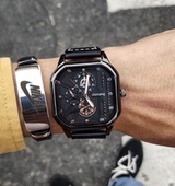 手表男士 新款 公务员考试专用初高中学生静音防水机械表石英皮带