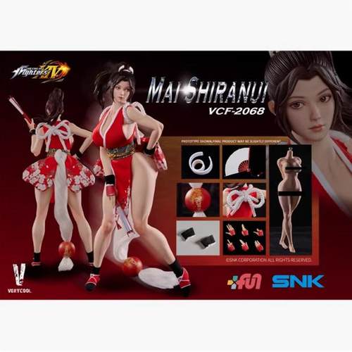 现货VERYCOOL SNK正版授权 1/6 拳皇XIV不知火舞可动人偶 VCF2068