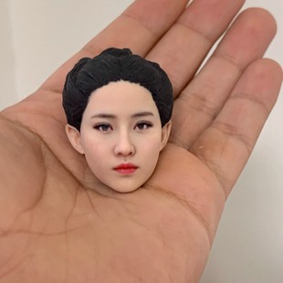 小龙女1/6 1/12兵人头雕 超写实美女古代tbl可动人偶模型兵人头雕