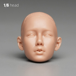 现货 1/6 女团少女 lisa 美女兵人 兵人配件白模头雕模型