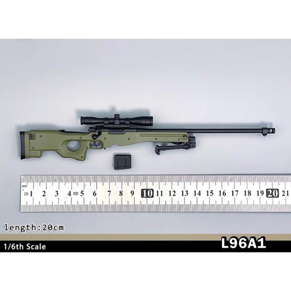现货1/6比例兵人模型配件 L96A1狙击枪武器模型不可发射