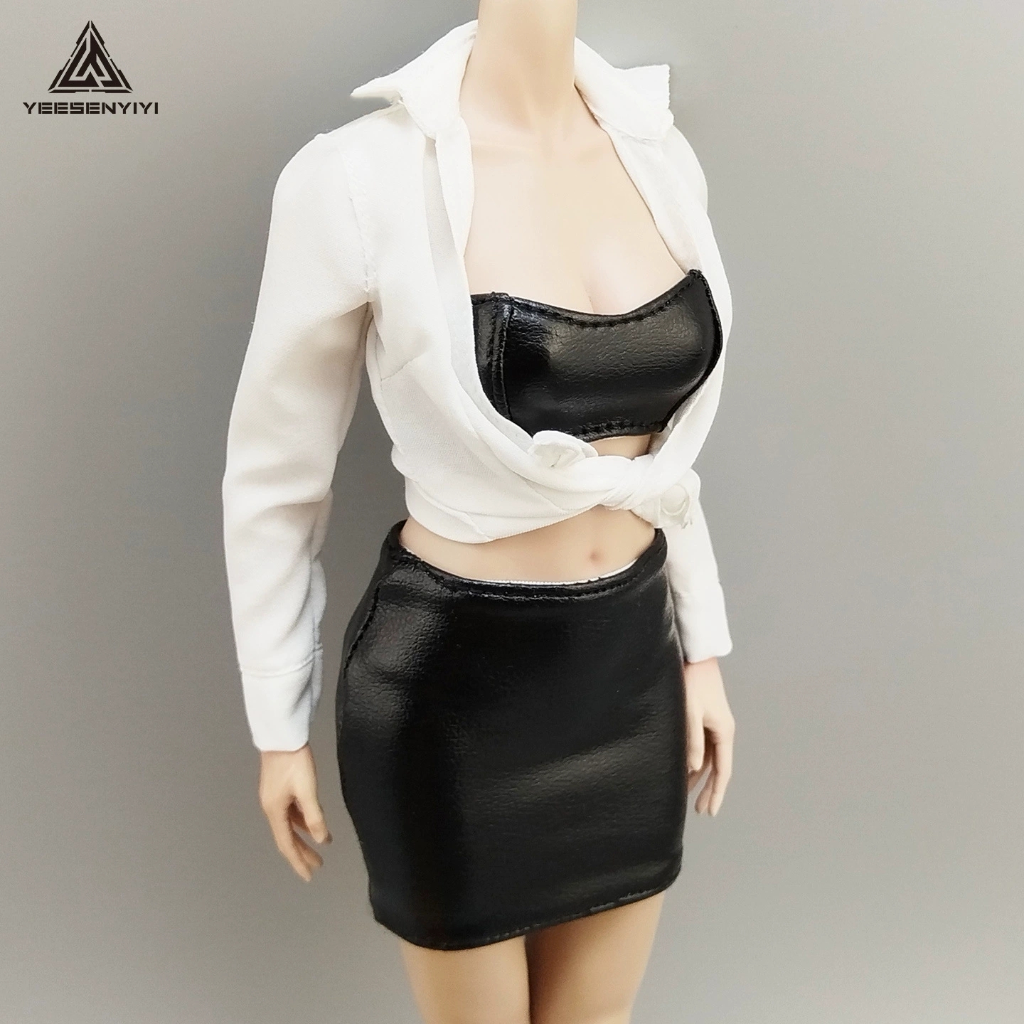 现货 1/6女兵人抹胸不染色12寸抹胸6分娃娃衣服手办布衣服