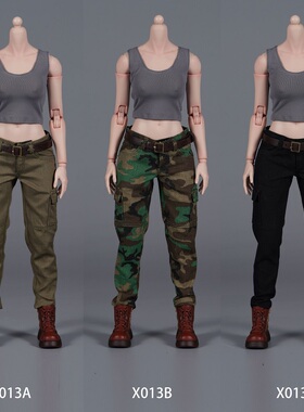 现货 AFS型人坊 1/6可动女兵人 战斗机能工装裤背心 可适用AT203