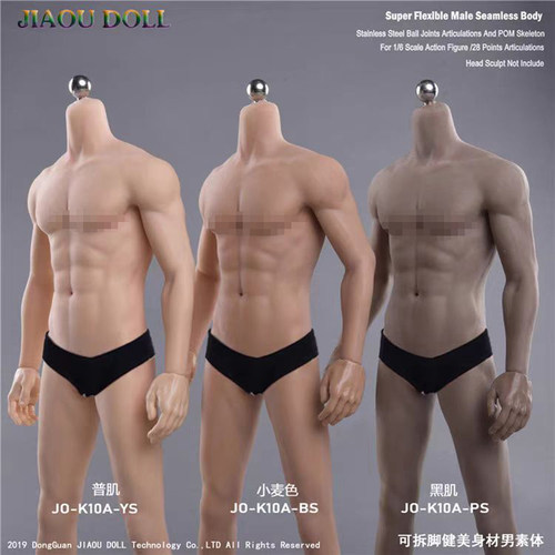 现货 JIAOU DOLL 岚 1/6 男健美型包胶兵人素体 JOK-10A 可动人偶