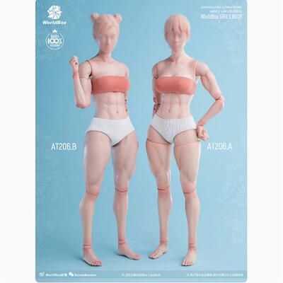 现货 Worldbox 1/6 女素体 肌肉版 AT206AB 可动兵人素体