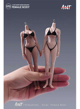 现货 1/12 N306 拆脚钢骨包胶健美女素体关节超可动人偶女兵人