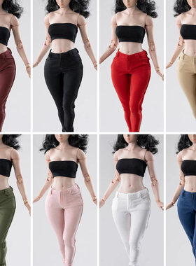 现货 CTC-008 1/6女兵人铅笔裤 弹力长裤可配粗腿素体AT202 AT203