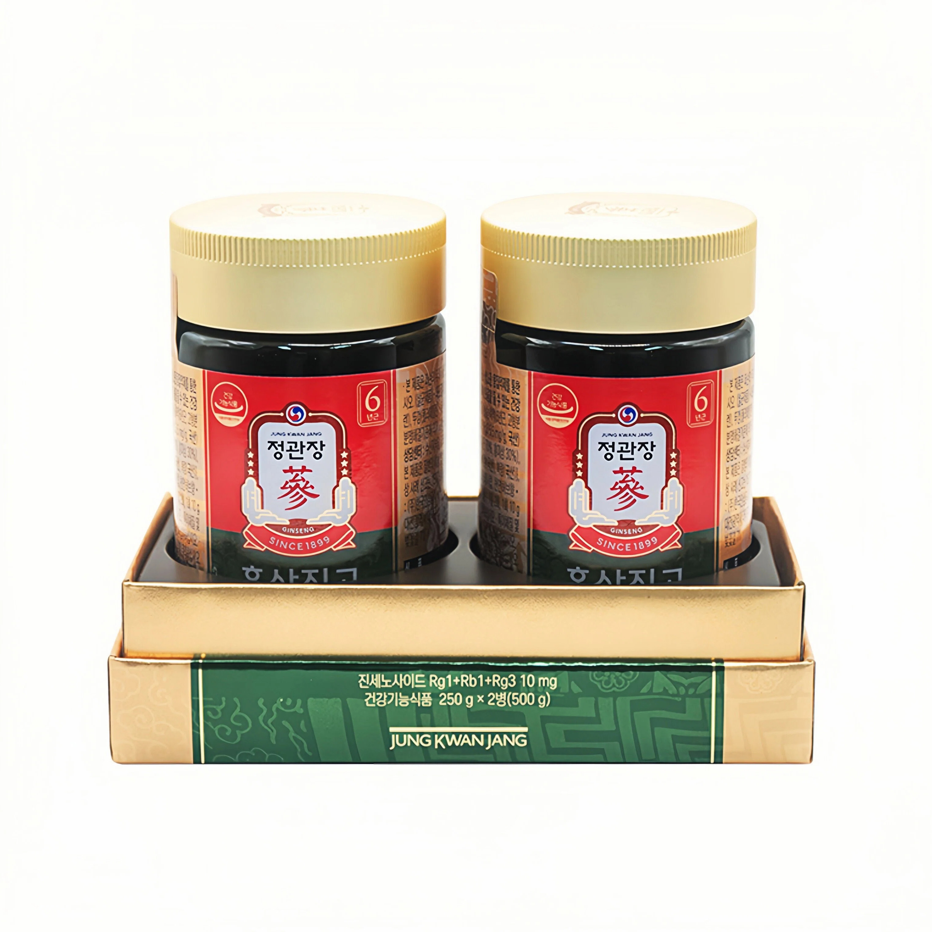 正官庄红参珍膏250g*2瓶6年根高丽参韩国本土专柜正品直邮代购