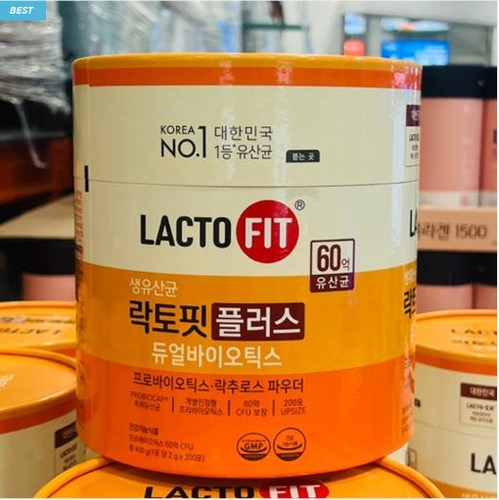 lacto-fit钟根堂益生菌黄色橘色乳酸菌全家型200条韩国代购