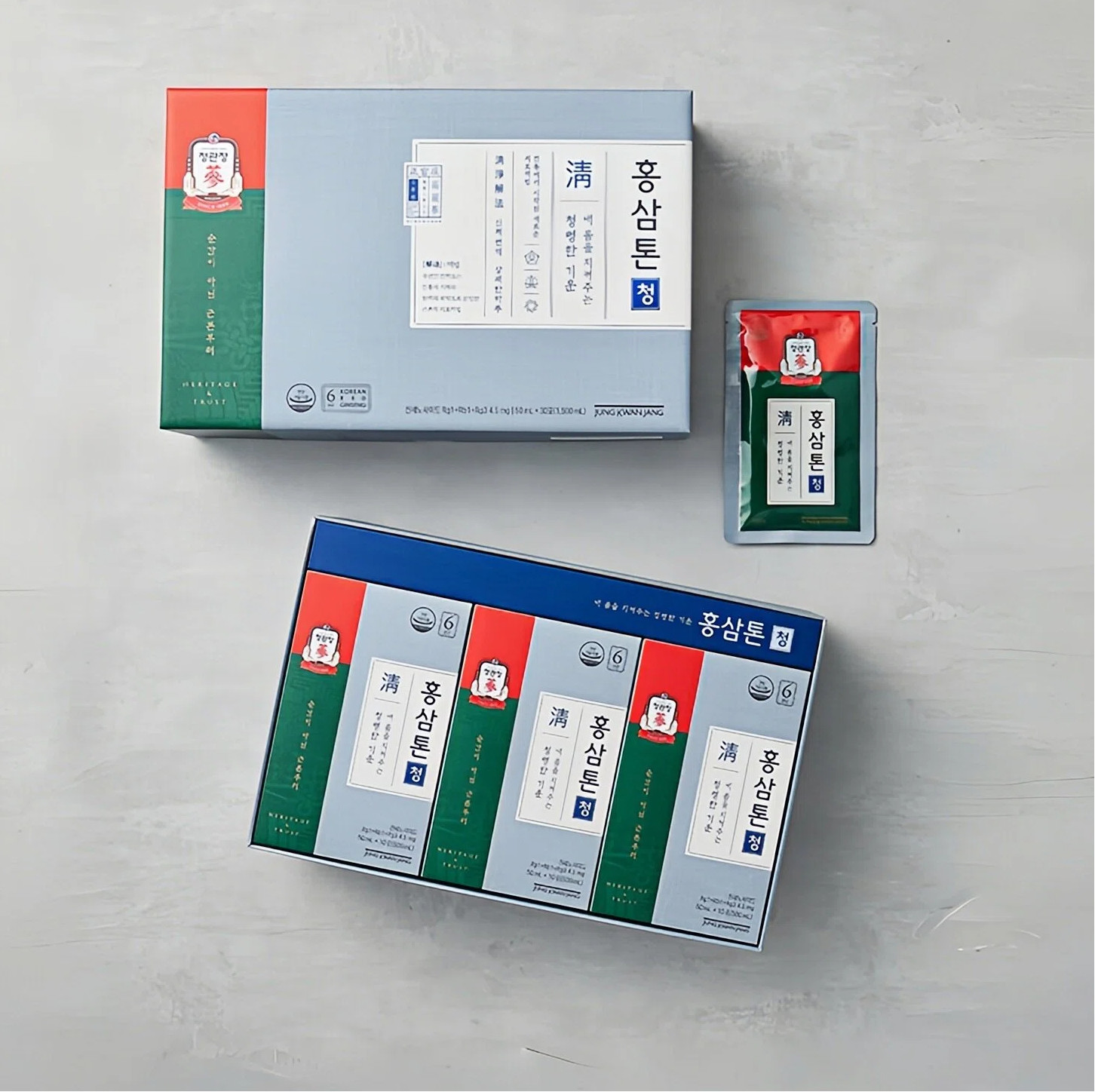 正官庄红参炖清6年根高丽参浓缩液韩方益生元50ml韩国本土代购