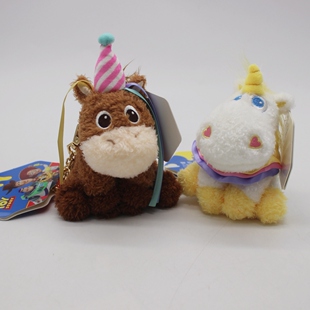 迪士尼公仔挂件奶油红心小马玩偶毛绒玩具总动员挂饰包包钥匙扣