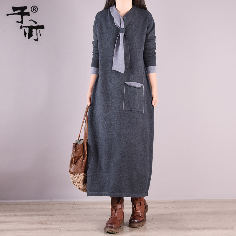 Son also 2022 spring clothes new pattern temperament comfortable Solid necktie Primer knitting Shawl sweater Dressin the Women's clothing/Boutique , Sweaters  category - from Buy2taobao.com to provide professional Taobao agent buy service