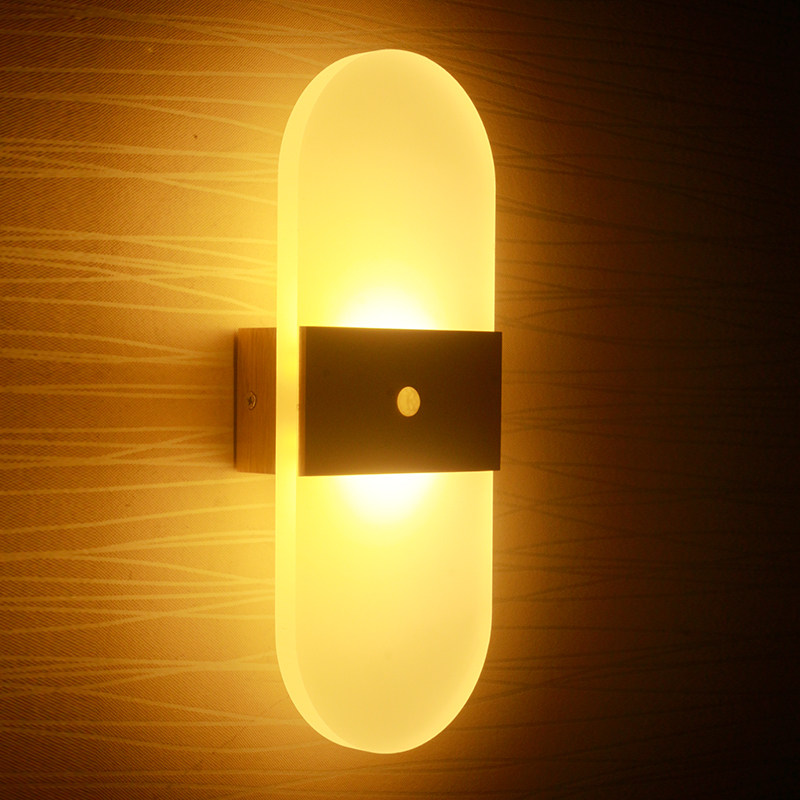 吸顶入户红外人体感应壁灯楼梯灯过道玄关晚上自动超薄智能感应灯