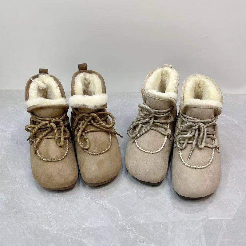 新款冬季羊皮毛一体雪地靴真皮平底舒适加厚保暖时尚休闲毛靴女,女鞋,时尚雪地靴,淘宝优惠券,粉丝福利购,淘宝优惠卷