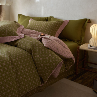 a类100%纯棉双层纱床单床笠枕套单件定制贝西双层纱布床单三件套