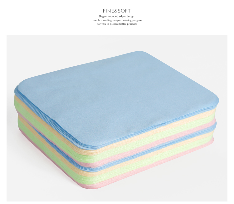 高档眼镜布超细纤维光面擦镜清洁手机电脑定制纯棉印字包邮不掉毛