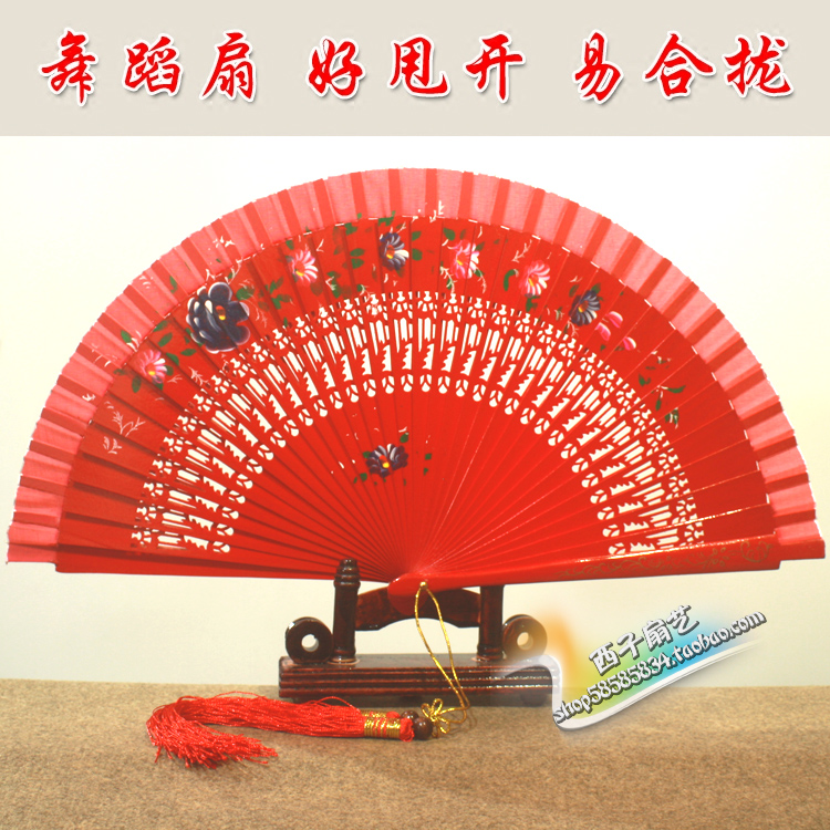 2016新款 热卖 糖果色 外贸原单 扇子 木扇 工艺西班牙扇 烤漆扇