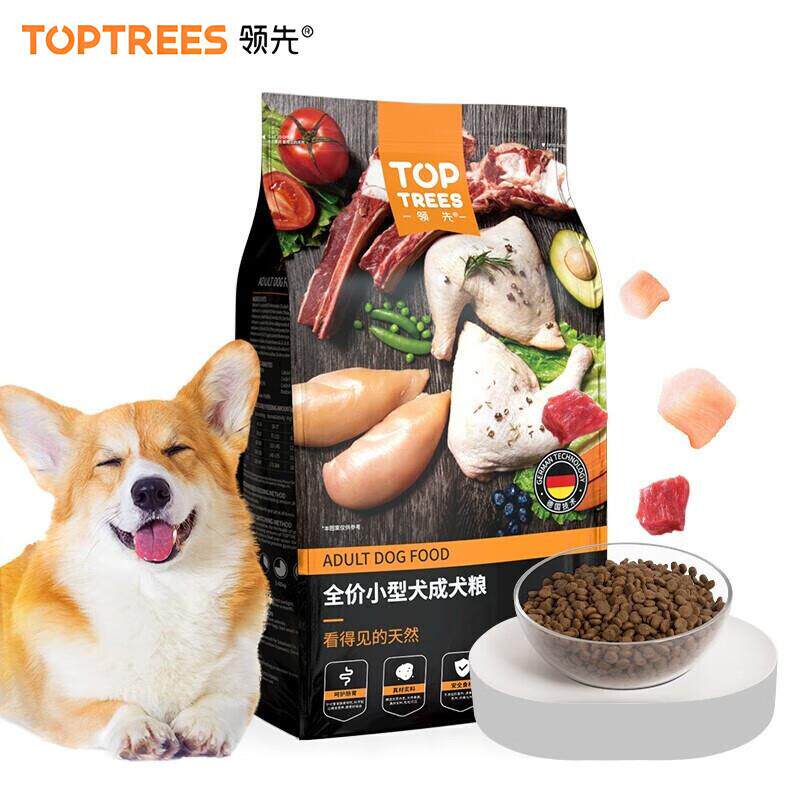 领先(Toptrees)狗粮 全价小型犬成犬粮 柯基泰迪比熊博美通用 1.5