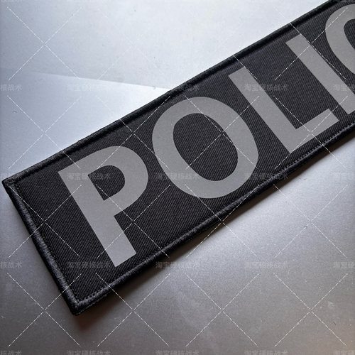 纯英文反光后背魔术贴章美国c