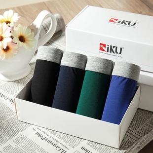 内裤 宽松纯棉大码 男平角裤 加肥加大夏季 男士 胖子大号底裤 肥佬内裤