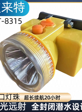波来特锂电头灯8315户外露营轻便强光充电超长续航头戴式照明头灯