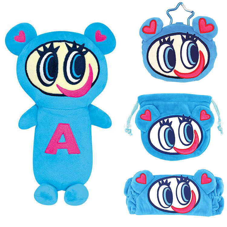 日本正版ANGELBLUE玩偶笔袋