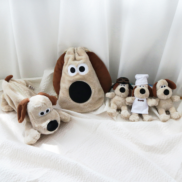 日本正版超级掌门狗挂件玩偶笔袋