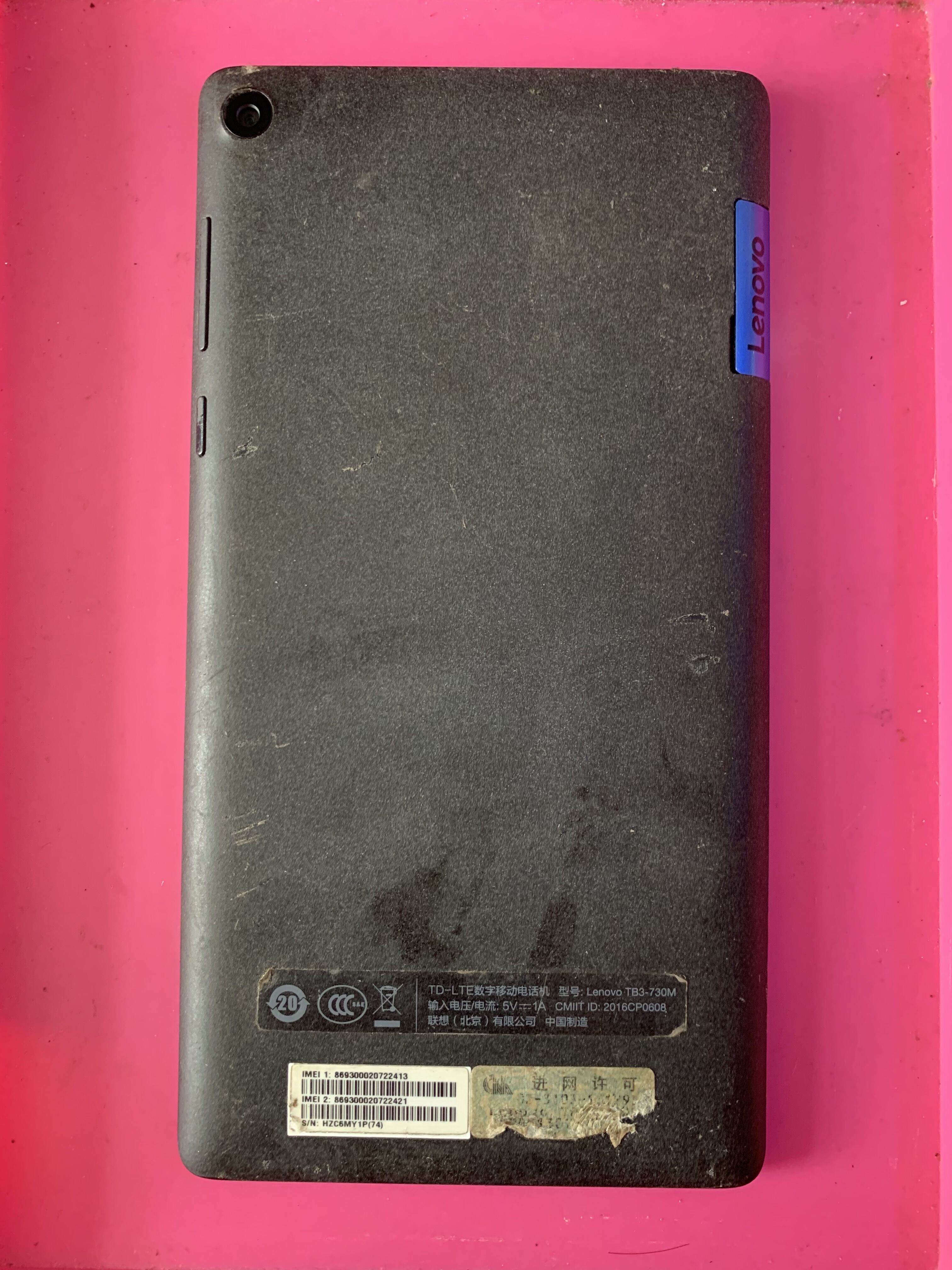 lenovo联想tb3-730m主板显示屏