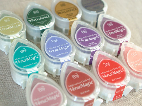 日本Tsukineko月猫水滴手帐印台 印泥 VERSAMAGIC GD系列6色