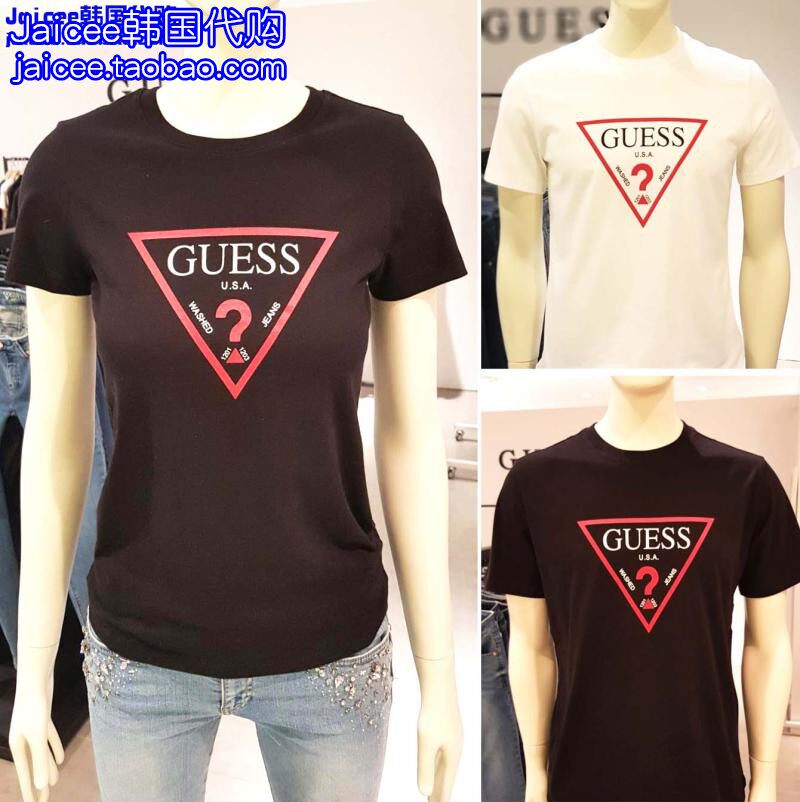 现货xl正品GUESS夏季短袖