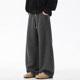 男美式 潮牌宽松直筒垂感阔腿裤 秋冬款 休闲裤 立体剪裁百搭男生裤 子