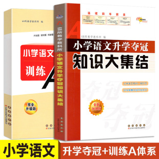 全新升级版 小学语文升学夺冠训练A体系全2册 小学升初中语文辅导练习题 小学语文升学夺冠知识大集结 全国68所名牌小学