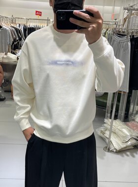 美式复古烫钻气球印花男士卫衣